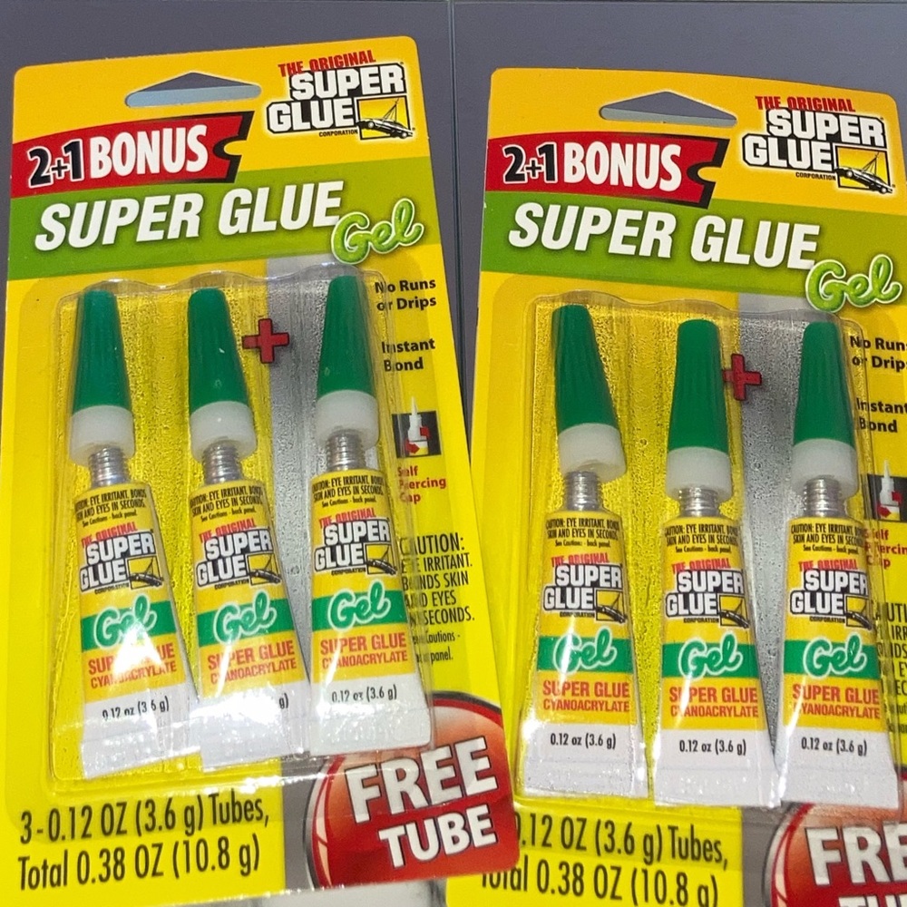 3-$15 Multi-Pack Super Glue Gel Clear 2x 3-Pack 0.12oz Tubes